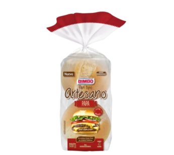 BIMBO pan artesano hamburguesa de papa x4Un.