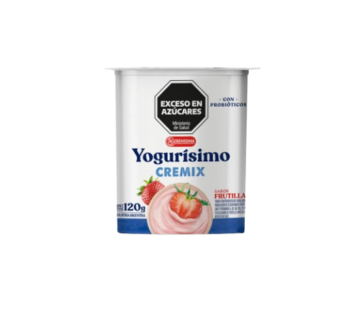 YOGURISIMO yogur cremix frutilla x120g