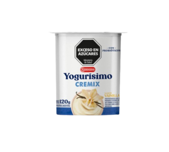 YOGURISIMO yogur cremix vainilla x120g
