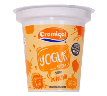 CREMIGAL yogur durazno x120g