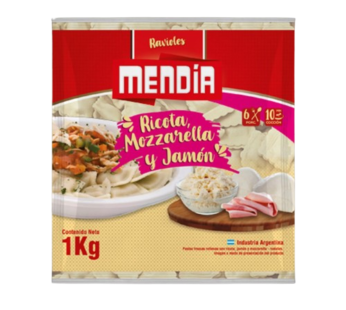 MENDIA ravioles muzzarella jamon ricotta x1Kg