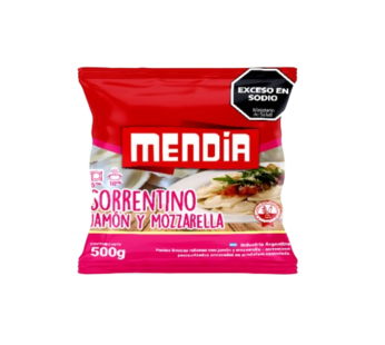 MENDIA sorrentino muzzarella y jamon x500g