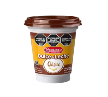 SERENISIMA dulce de leche clasico x400g