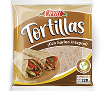 ORALI tortilla integral x6Un.