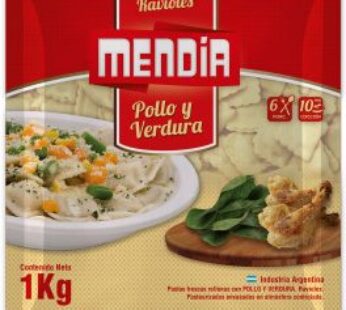 MENDIA ravioles pollo verdura x1Kg