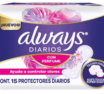 ALWAYS protectores con perfume x15Un.