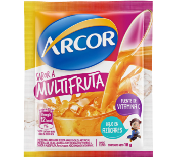 ARCOR jugo multifruta x18 sobres