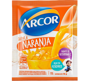 ARCOR jugo naranja x18 sobres