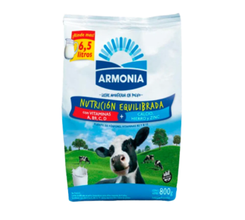 ARMONIA leche polvo entera x800g