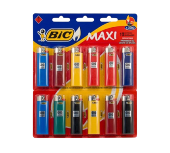 BIC encendedores maxi x12Un.