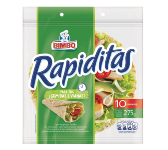 BIMBO rapiditas tortillas light x8Un.