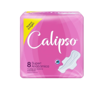 CALIPSO toalla anatomica con alas x8Un.