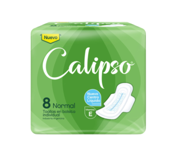 CALIPSO toalla normal con alas verde x8un.