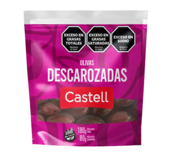 CASTELL aceituna negra descarozada x80g