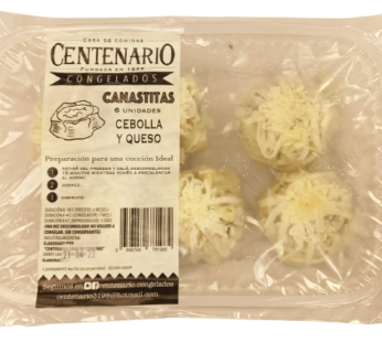 CENTENARIO canastitas cebolla y queso x6Un.