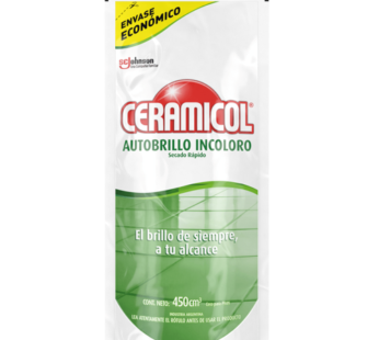 CERAMICOL autobrillo incoloro doypack x450cc