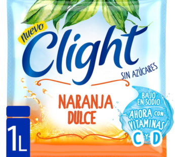 CLIGHT jugo naranja/dulce x20 sobres