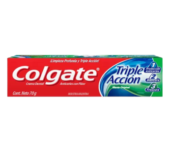 COLGATE crema dental triple accion x70g