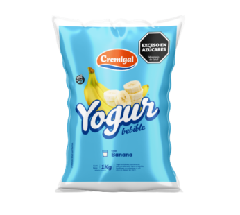 CREMIGAL yogur banana sachet x1Lt