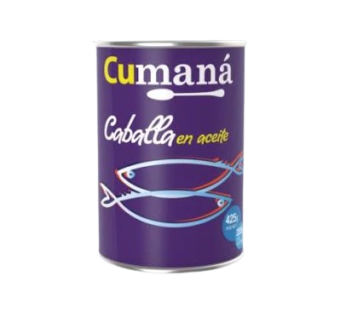 CUMANA caballa aceite x380g