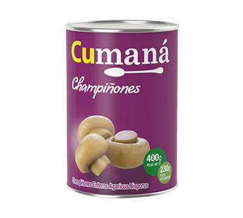 CUMANA champignones enteros x400g