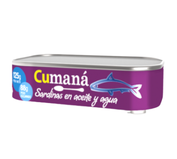 CUMANA sardinas en aceite x125g