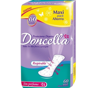 DONCELLA protectores pocket respirables sin perfume x60Un.