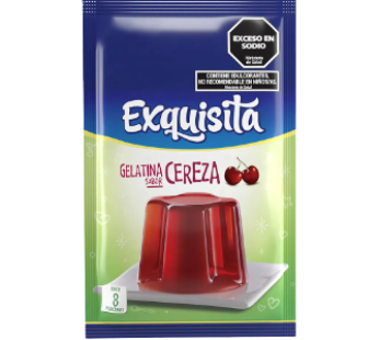 EXQUISITA gelatina cereza light x25g