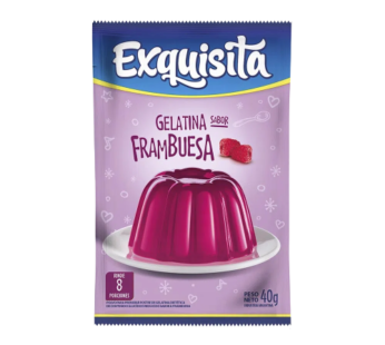 EXQUISITA gelatina frambuesa sobre x40g