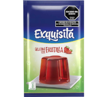 EXQUISITA gelatina frutilla light x25g