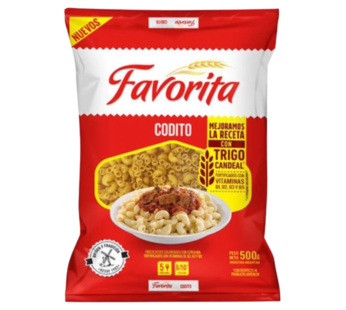 FAVORITA fideos codito x500g