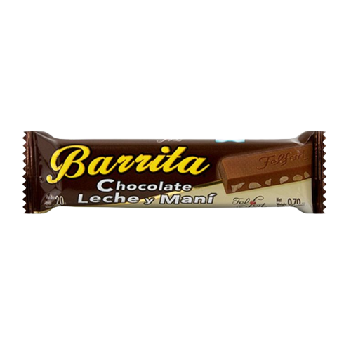 FELFORT chocolate barra leche mani x20g