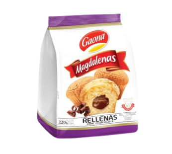 GAONA madalena vainilla rellena chocolate x200g