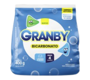 GRANBY jabon en polvo regular limon x400g