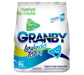 GRANBY jabon polvo regular rosas x3kg