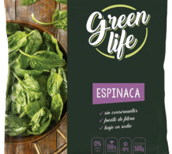 GREEN LIFE espinaca congelada x500g