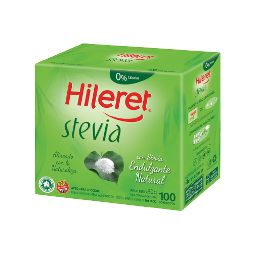HILERET edulcorante stevia x100Un.