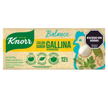 KNORR caldo balance gallina x12Un.