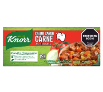 KNORR caldo carne x12Un.