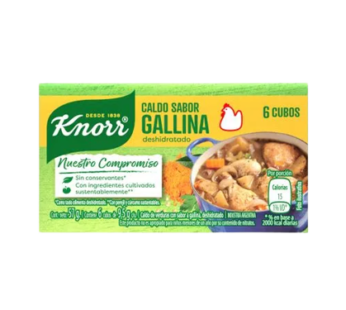 KNORR caldo gallina x6Un