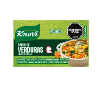 KNORR caldo verdura x2Un.