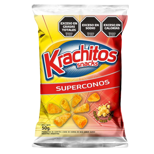 KRACHITOS conos maxi queso x50g