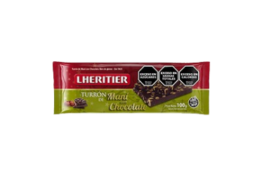LHERITIER turron mani con chocolate x100g