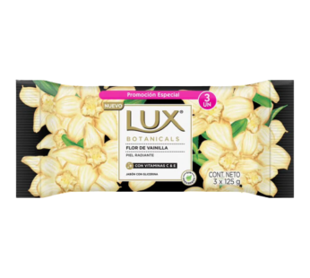 LUX jabon tocador vainilla 3Un. x125g