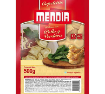 MENDIA capelleti pollo verdura x500g