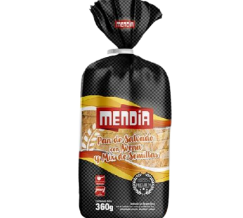 MENDIA pan avena y mix de semillas x360g