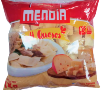 MENDIA ravioles 4 quesos x1Kg