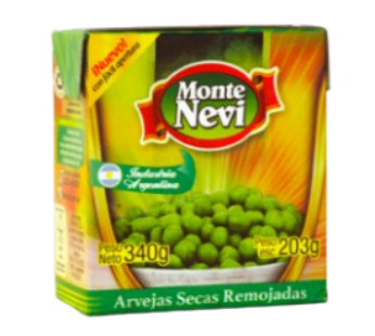 MONTENEVI arveja x350g