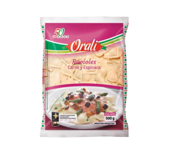 ORALI ravioles carne y espinaca x1Kg