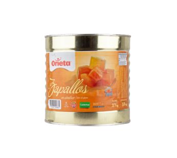 ORIETA zapallo en almibar lata x3,1Kg